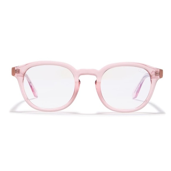 QUAY Walk On Blue Light Glasses Crystal Pink Frame Bluelight Blocking Lens NWT - Picture 8 of 8